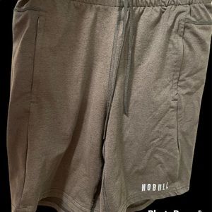 Nobull Men's Small Heather Gray Workout Gym Casual Athleisure Shorts No Bull